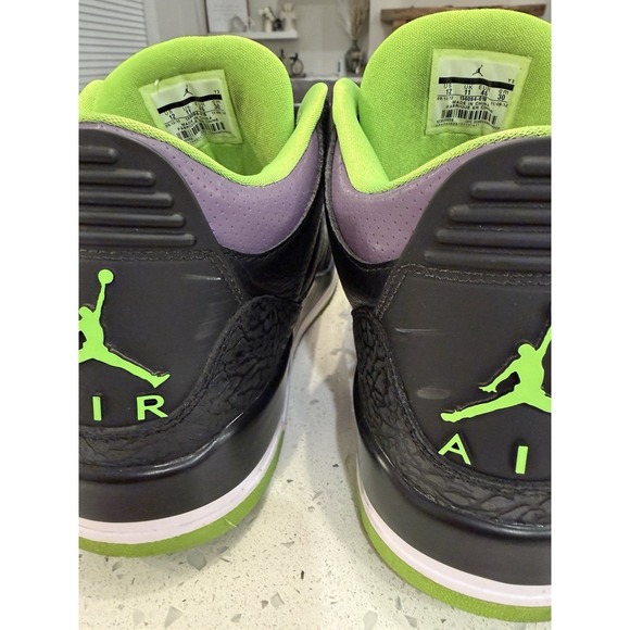 Nike Air Jordan 3 Retro Joker Men's Sz 12 EUC w/Box Missing Grn Laces 136064-018 - Picture 9 of 15